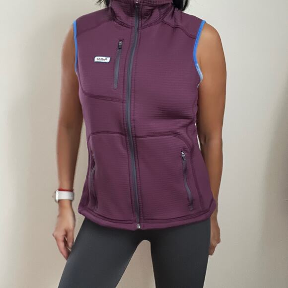 Fayettechill Outerwear LO Fleece Polartec Vest in Plum Size S - Picture 10 of 16